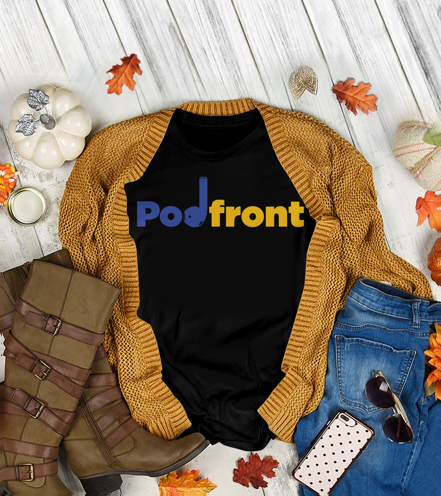 Podfront Microphone Music Note T-Shirt
