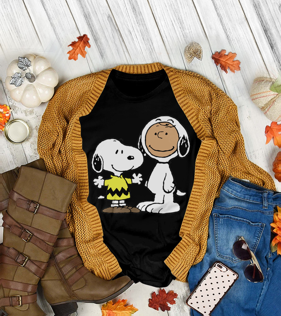 Charlie Brown Snoopy Costume Twins Peanuts T-Shirt