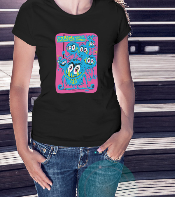 Hippie Protest Monsters On Strike Against Reintegrated Multiple Personalities T-Shirt
