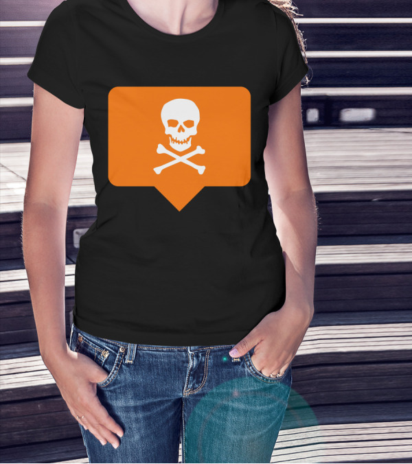 I Hate Insta Skull And Crossbones Notification T-Shirt