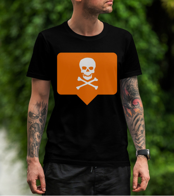 I Hate Insta Skull And Crossbones Notification T-Shirt
