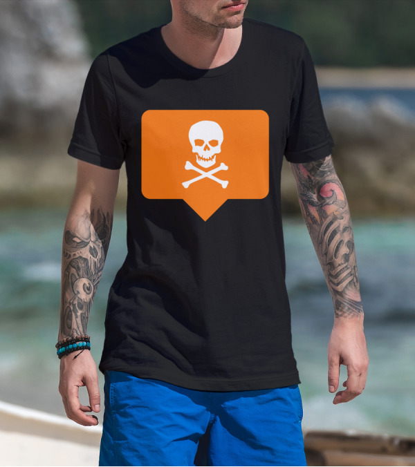 I Hate Insta Skull And Crossbones Notification T-Shirt