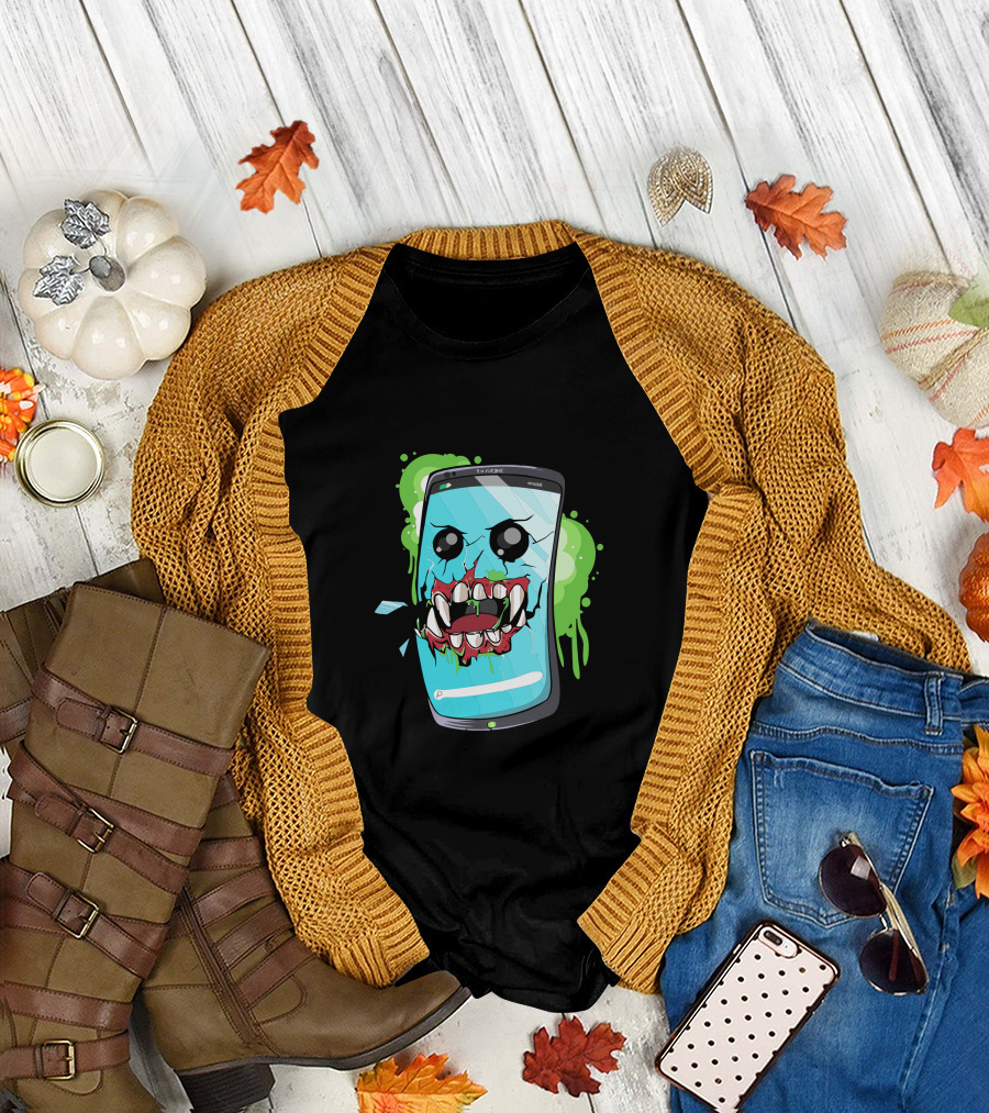 Killerpo New Smiling Monster Phone T-Shirt