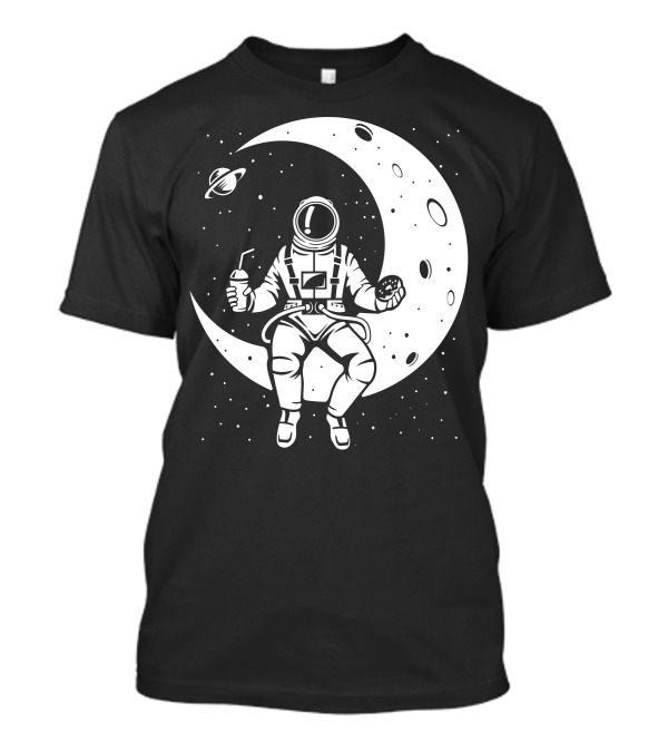 Launch Break Astronaut Moon Donut Planet T-Shirt