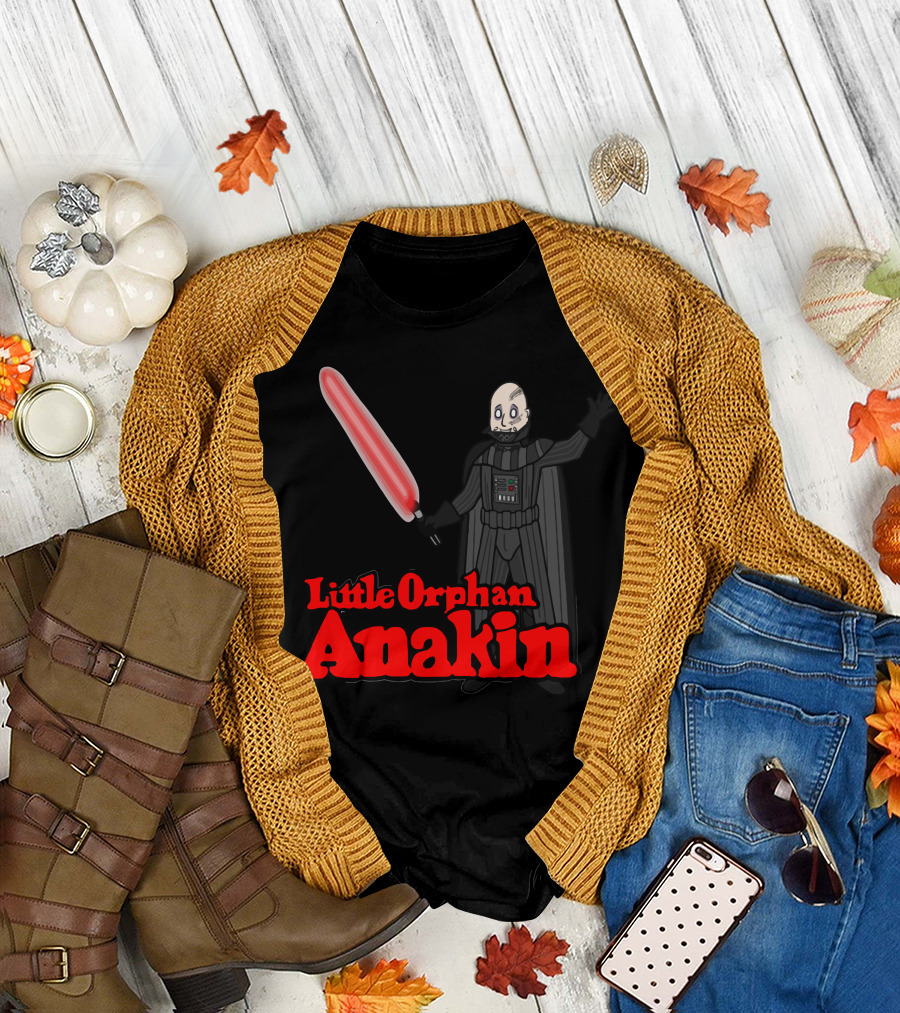 Little Orphan Anakin The Binary Suns Wil Come Out Tomorrow T-Shirt