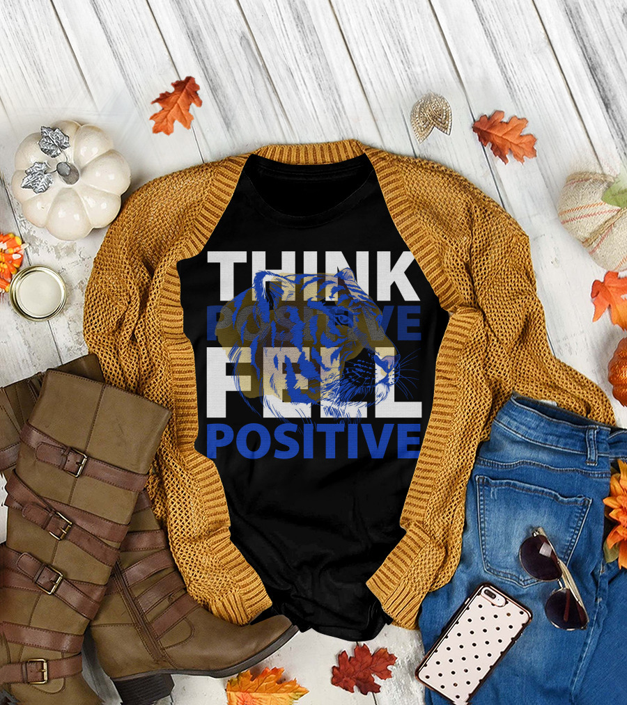 Think Positive Feel Positive Tiger T-Shirt
