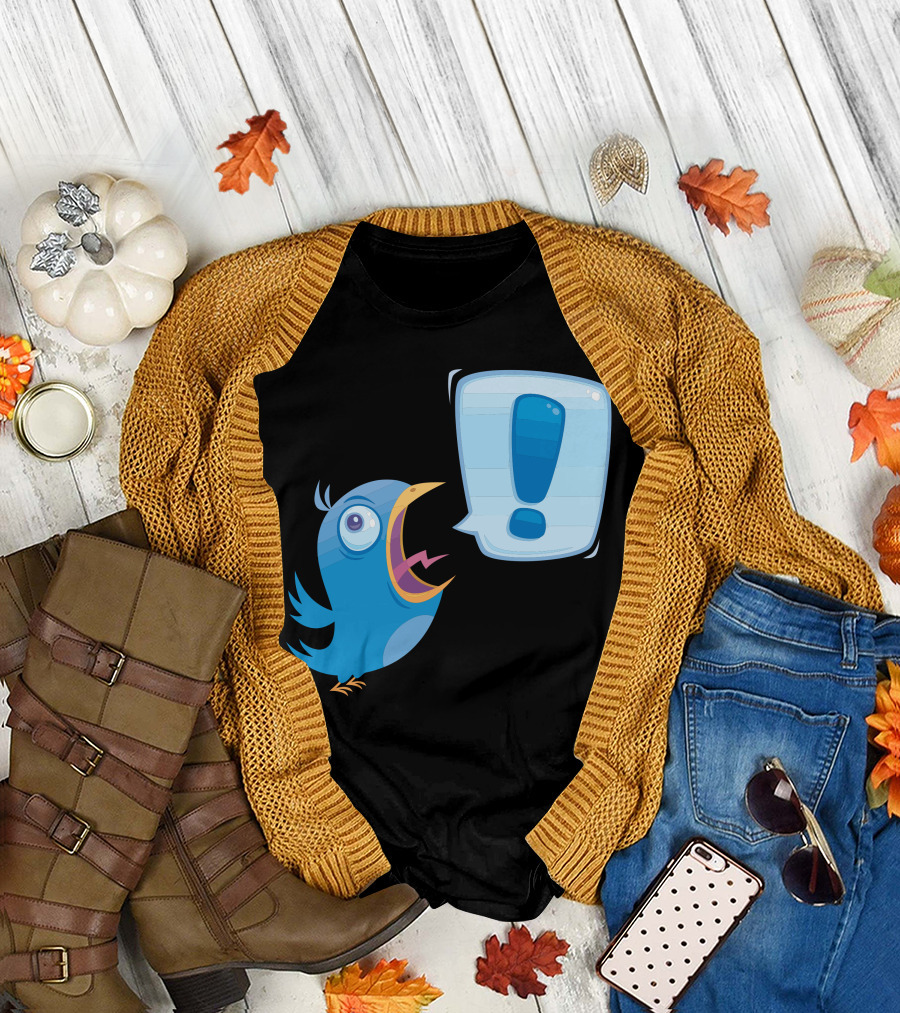 Tweeeeet Exclamation Bird Shout T-Shirt