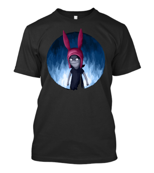 Rabbit Ears Dark Blue Background T-Shirt