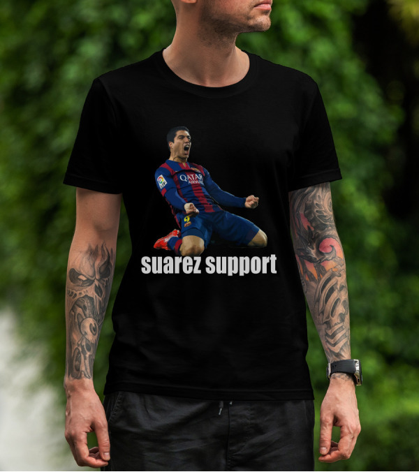 Suarez Support Qatar Airways Celebration Sports T-Shirt