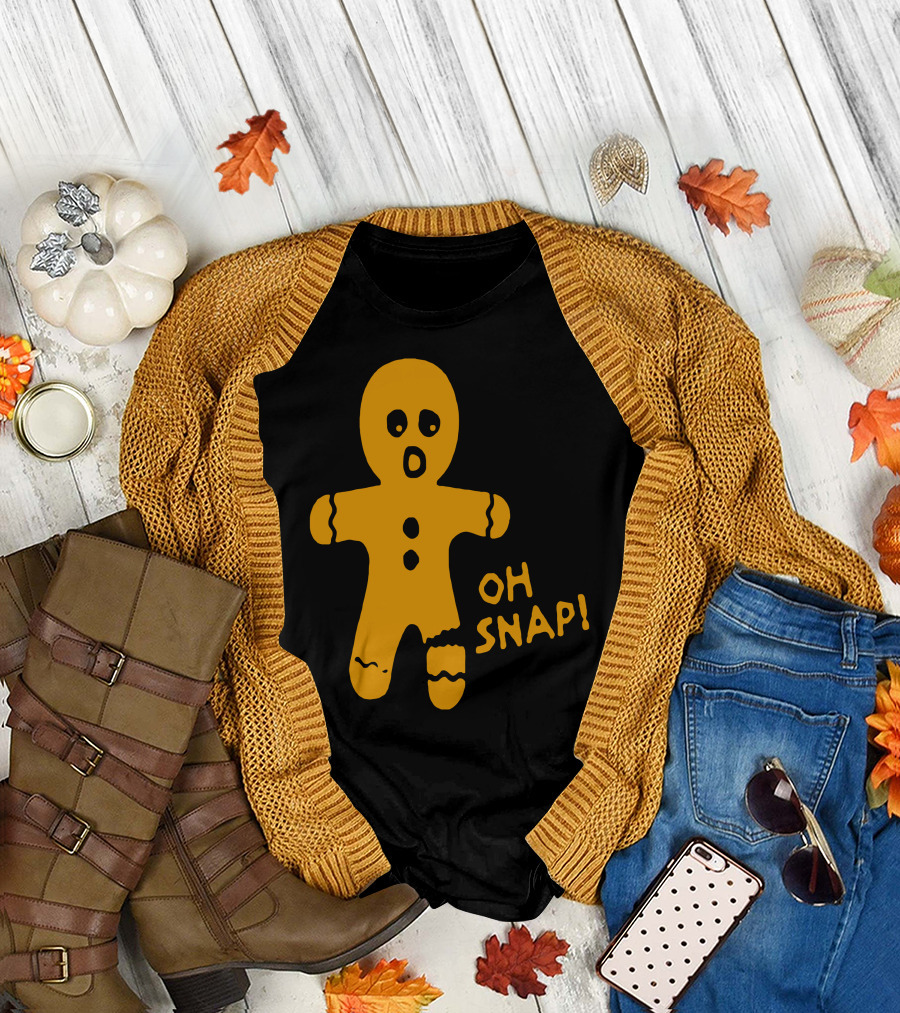 Biscuit Oh Snap Gingerbread Cookie with Broken Leg T-Shirt
