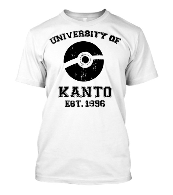 University Of Kanto Est. 1996 Pokéball T-Shirt