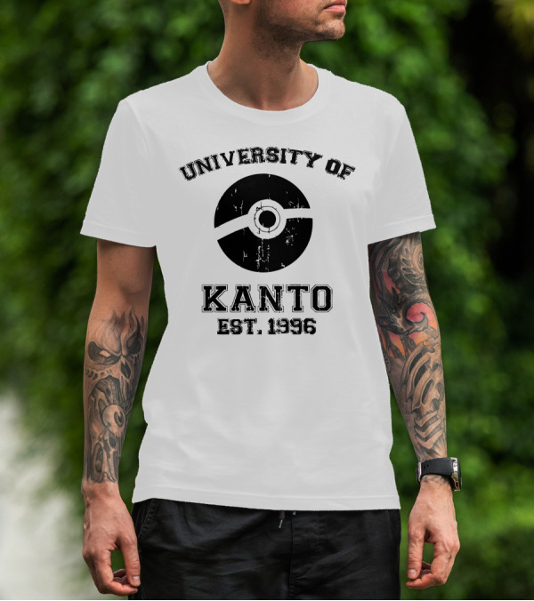 University Of Kanto Est. 1996 Pokéball T-Shirt