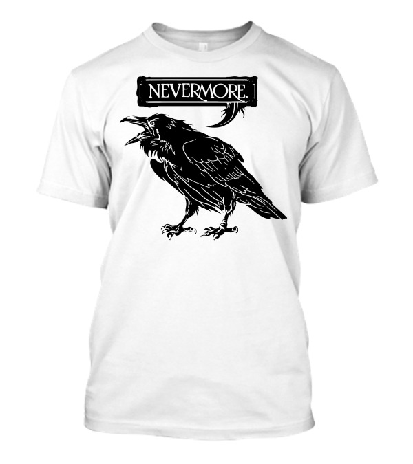 Nevermore Edgar Allan Poe Raven T-Shirt