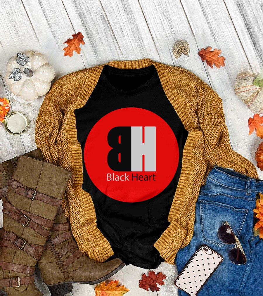Blackheart BH Black Heart Red Circle T-Shirt