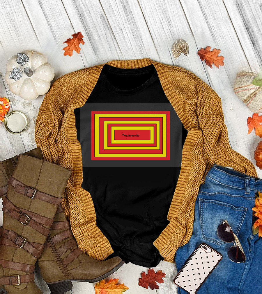 Irreplaceable Vibrant Geometric Layers T-Shirt