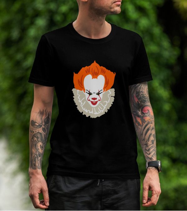 Pennywise IT Creepy Dancing Clown Horror Icon Face T-Shirt
