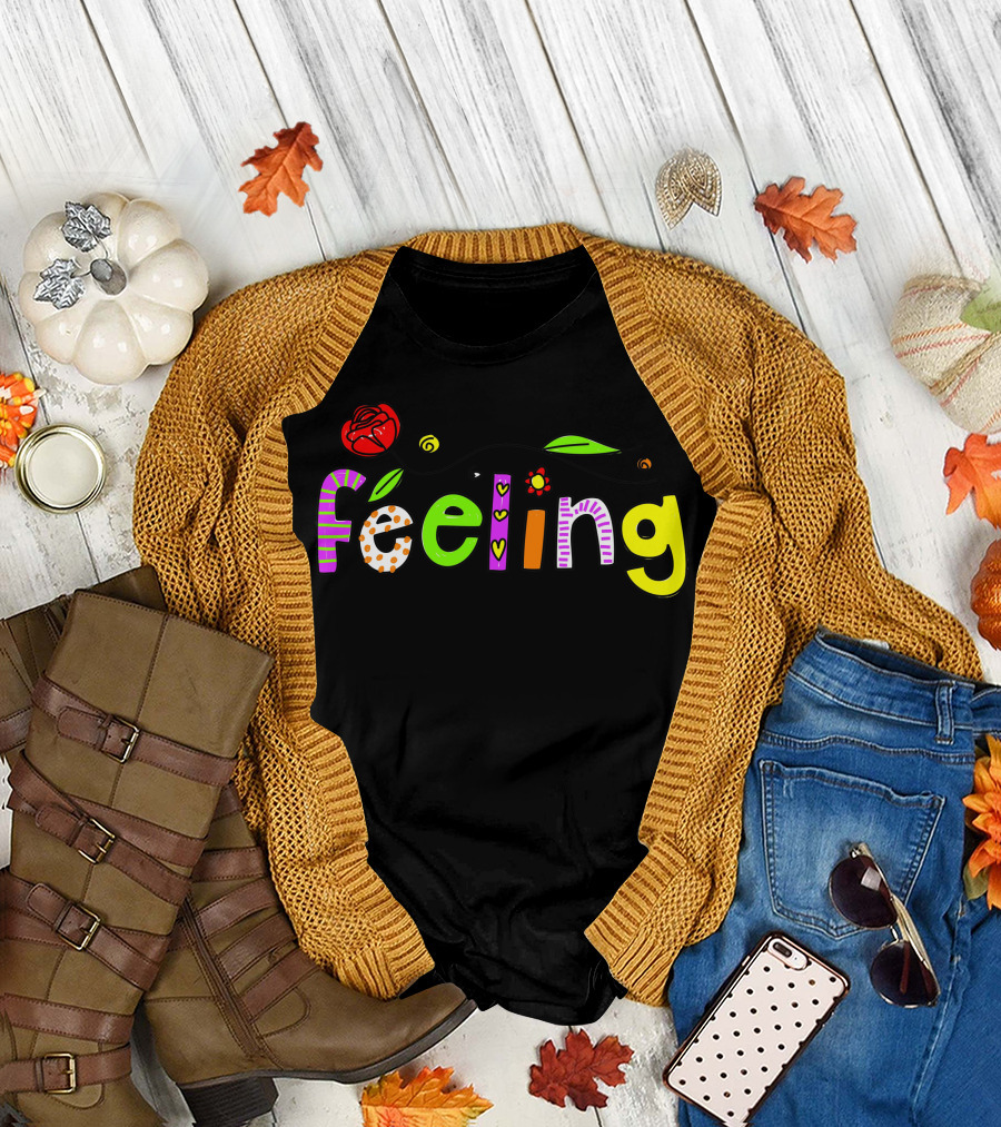 Feeling Colorful with Rose and Floral T-Shirt