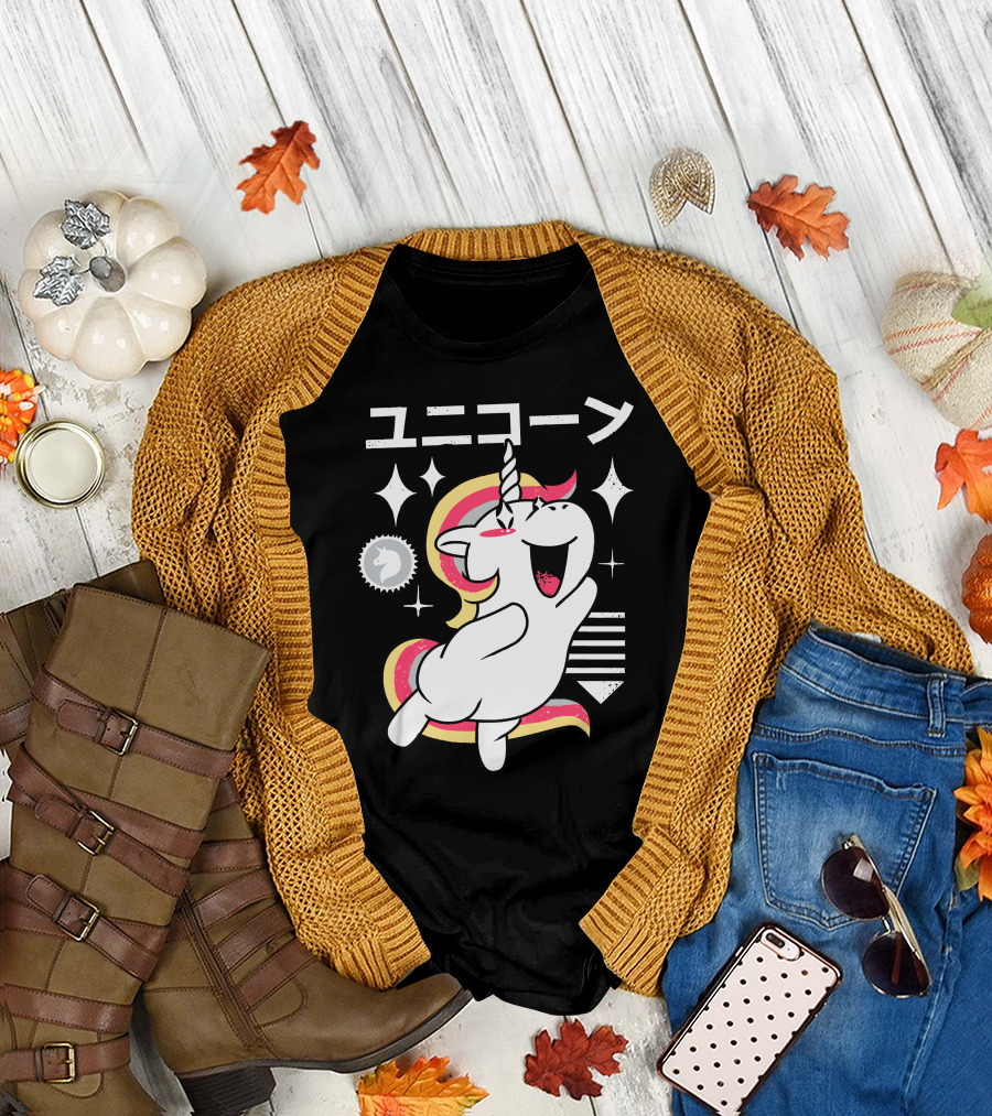 Kawaii Sparkle Unicorn T-Shirt
