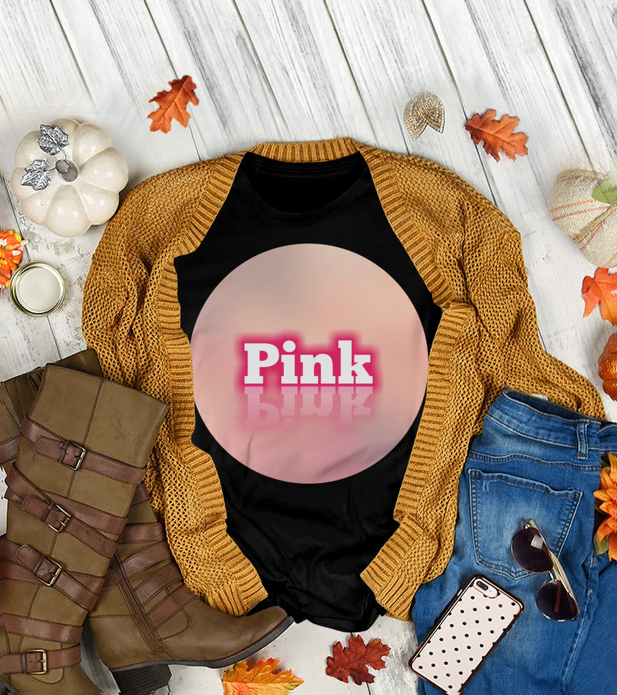 Pink Iconic Bubblegum Reflection T-Shirt