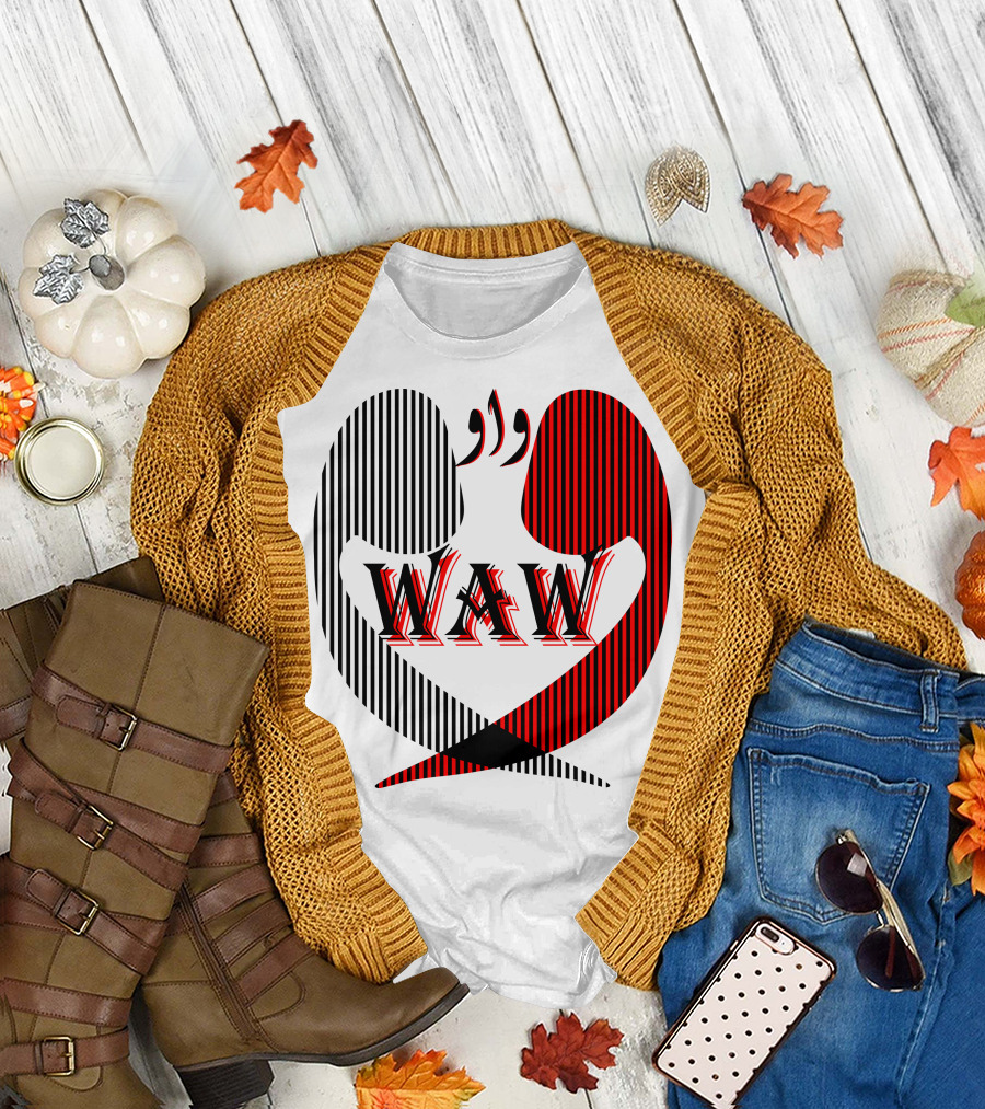WAW Striped Abstract T-Shirt