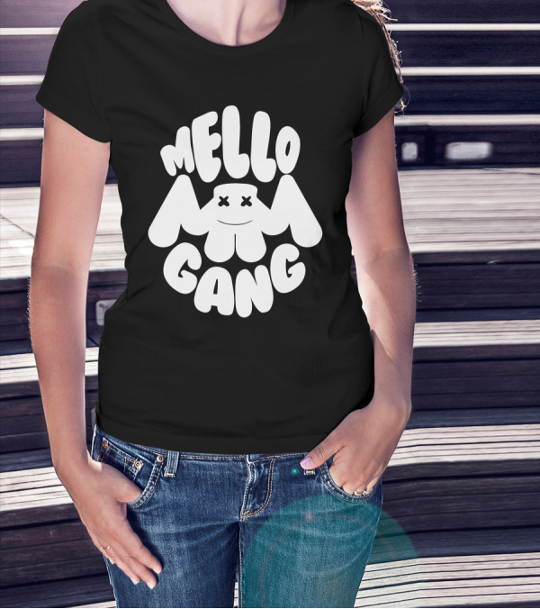 Mello Gang Marshmello Face Logo T-Shirt