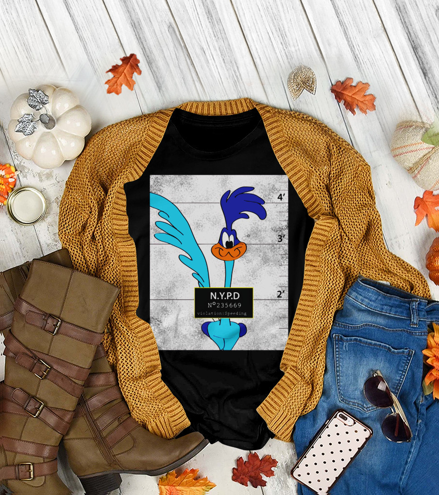 N.Y.P.D Roadrunner No 235669 Violation Speeding Mugshot T-Shirt