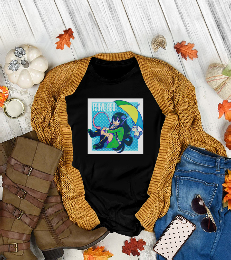 Tsuyu Asui Holding Colorful Umbrella T-Shirt