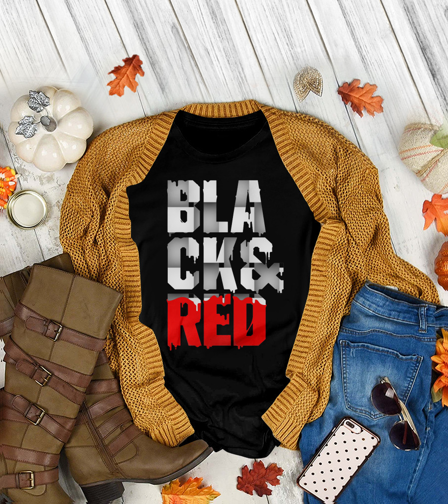 BLACK CK and RED T-Shirt