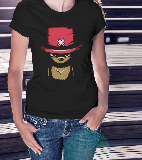 Hail The Chopper Tony Tony Chopper One Piece Red Hat Bear T-Shirt