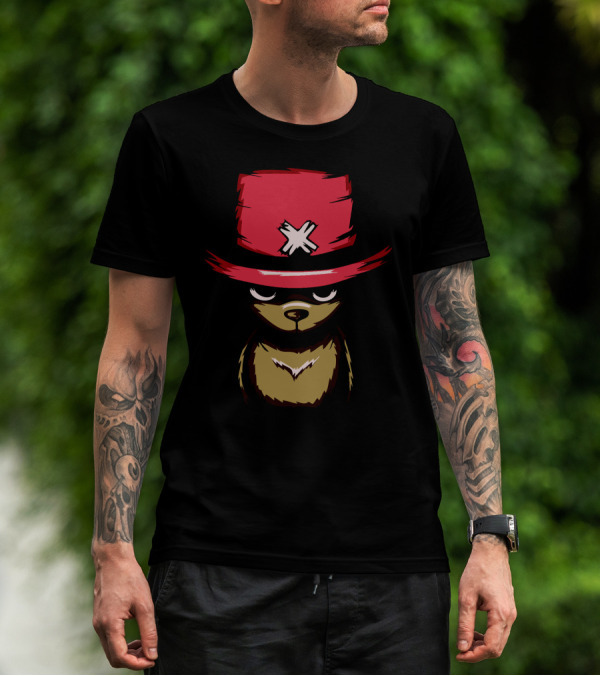 Hail The Chopper Tony Tony Chopper One Piece Red Hat Bear T-Shirt