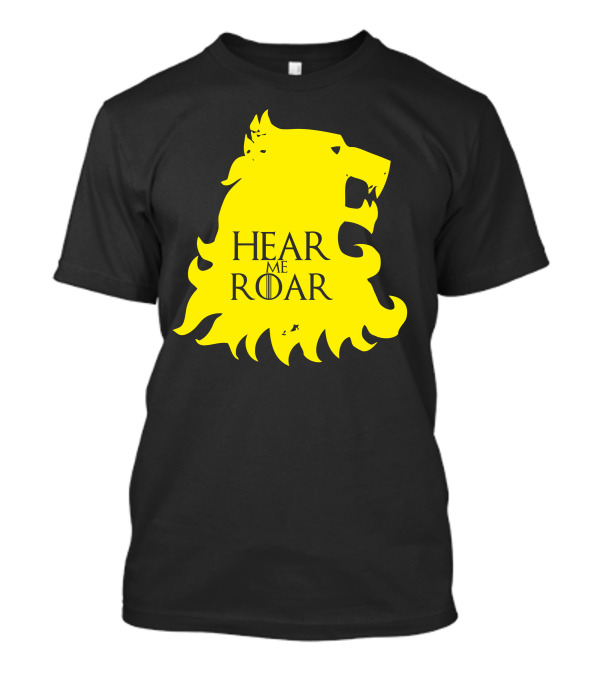 Hear Me Roar Game Of Thrones Lion House Lannister Iconic Sigil T-Shirt