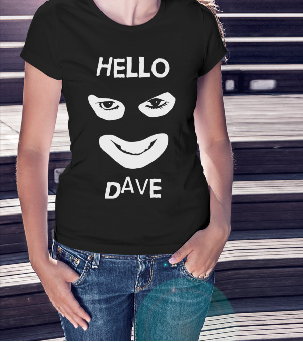 Hello Dave Face Mask T-Shirt