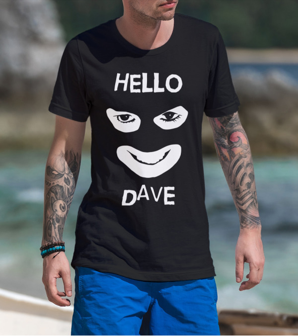 Hello Dave Face Mask T-Shirt