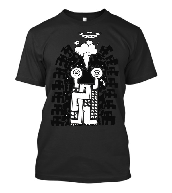 I’ve Lost You Lightning Cloud Robot Maze T-Shirt