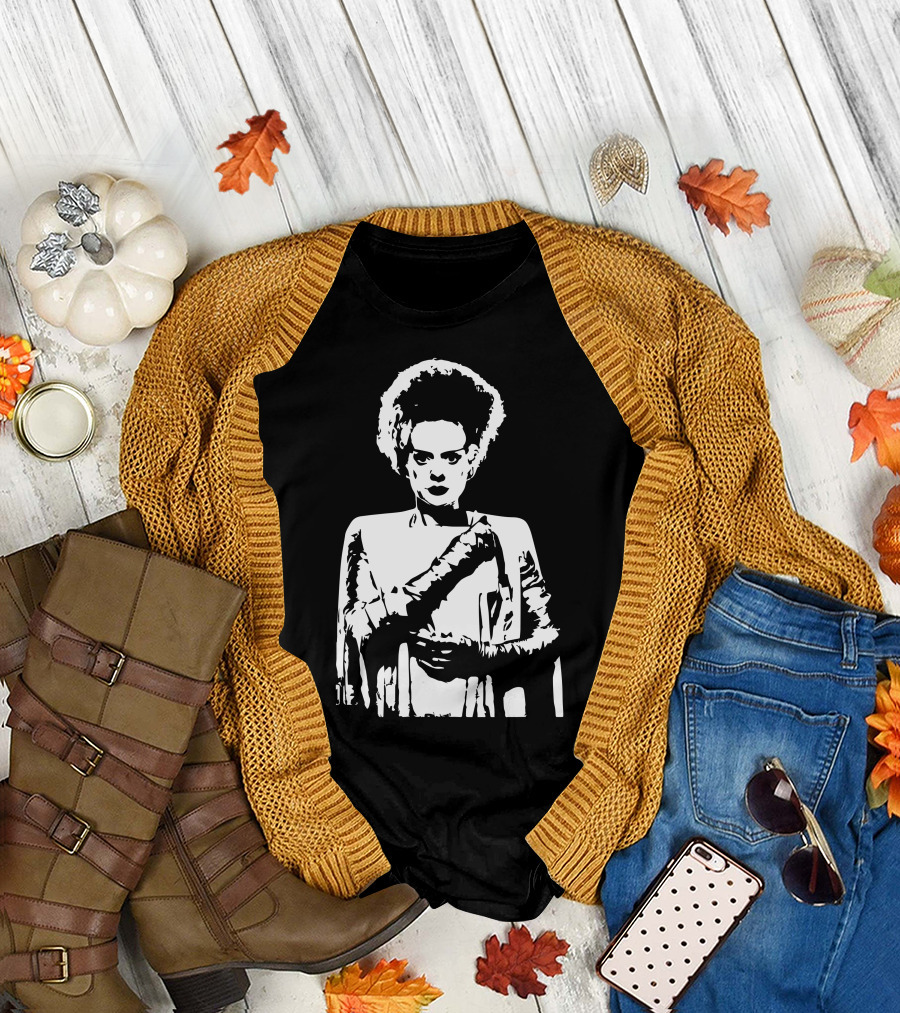 Bride Of Frankenstein Classic Iconic Movie Character T-Shirt