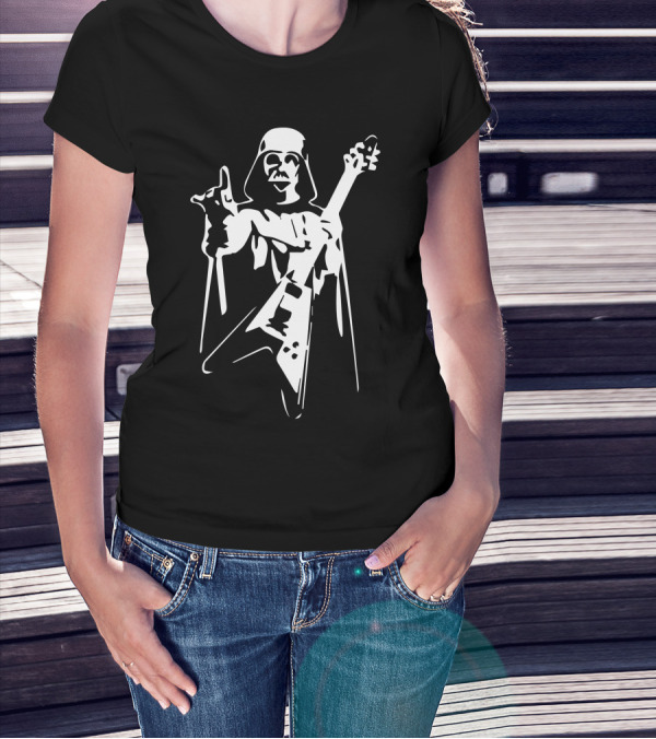Darth Vader Rocking Guitar Heavy Metal Fusion T-Shirt