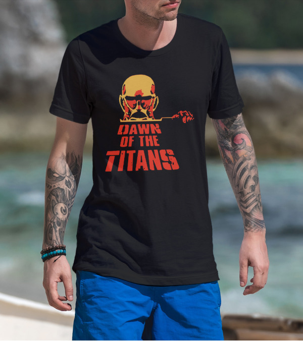 Dawn Of The Titans Manga Silhouette Japan T-Shirt