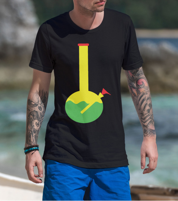 Rasta Bong Water Pipe Slide Insert Stem Filtered Reggae Colors T-Shirt