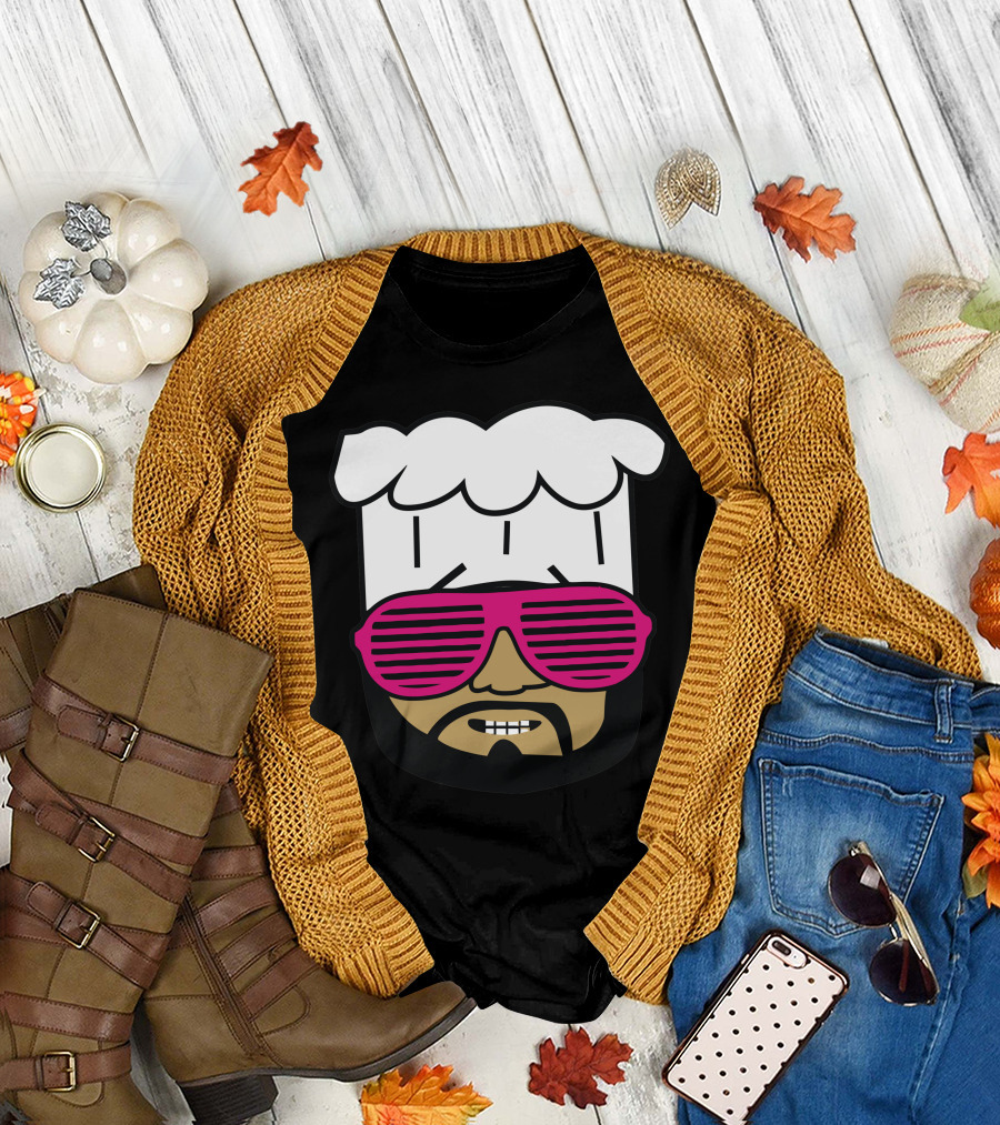 Chef Cool Geek Pink Shutter Shades T-Shirt