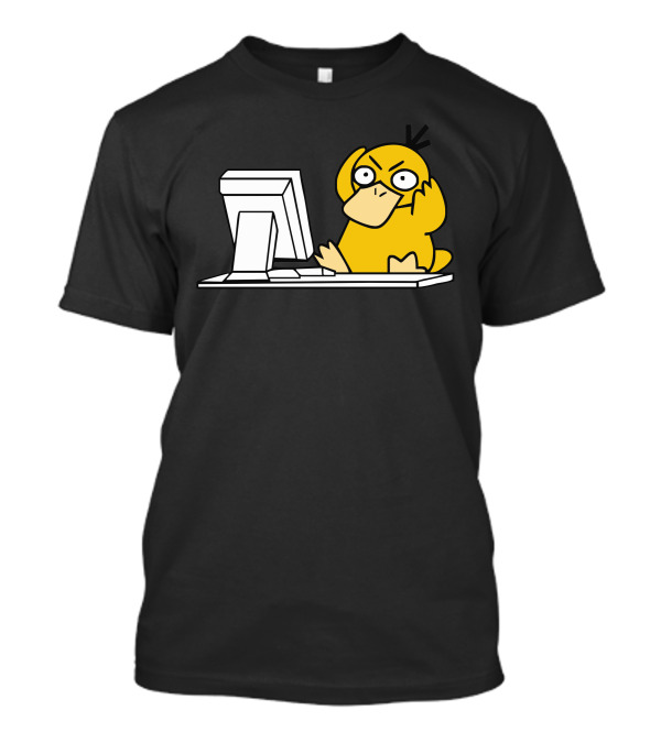 Psyduck At Computer Desk T-Shirt