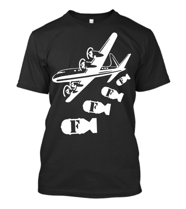 Dropping F Bombs Airplane T-Shirt