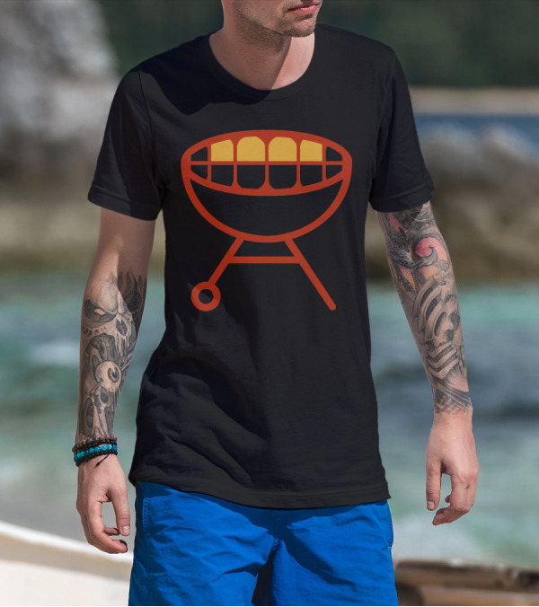 Grill Mouth Visual Barbecue Teeth Fusion T-Shirt