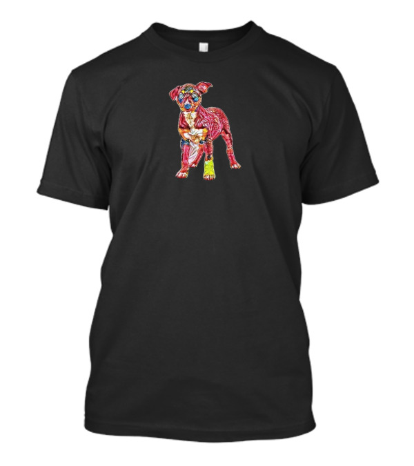 A Cute Eight Week Old Puppy Colorful Abstract T-Shirt