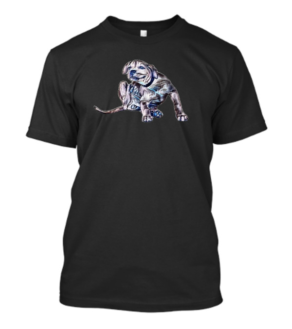 A Young Pit Bull Puppy Scratching Itself With Paw T-Shirt