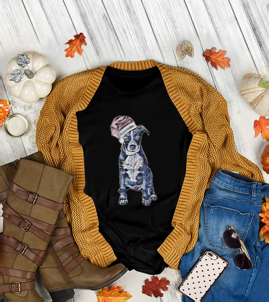 Merry Christmas Mixed Breed T-Shirt