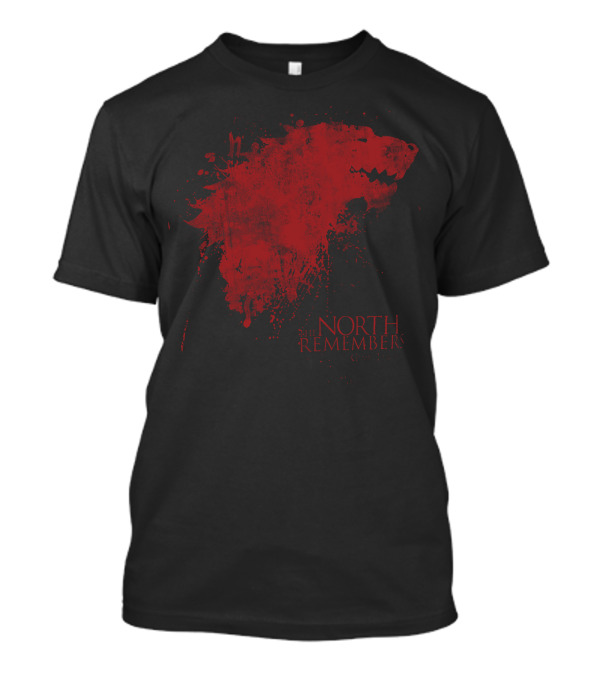 The North Remembers Red Direwolf Sigil T-Shirt