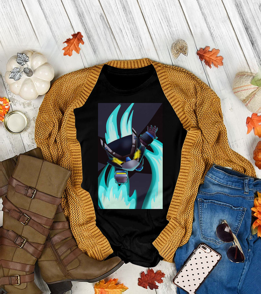 Mega Man-Inspired Fusion Burst Character T-Shirt