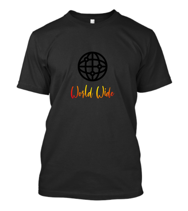 World Wide Global Connection Typography T-Shirt
