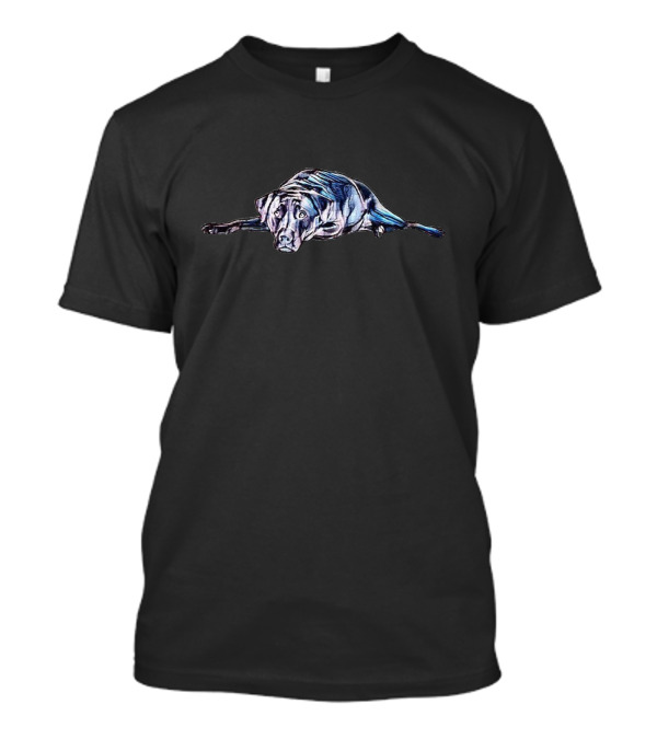 A Calm Labrador Retriever Lying Down Peacefully T-Shirt