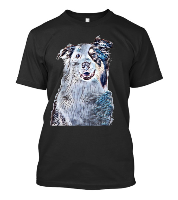 A Head Shot Of A Beautiful Dog Sketch T-Shirt